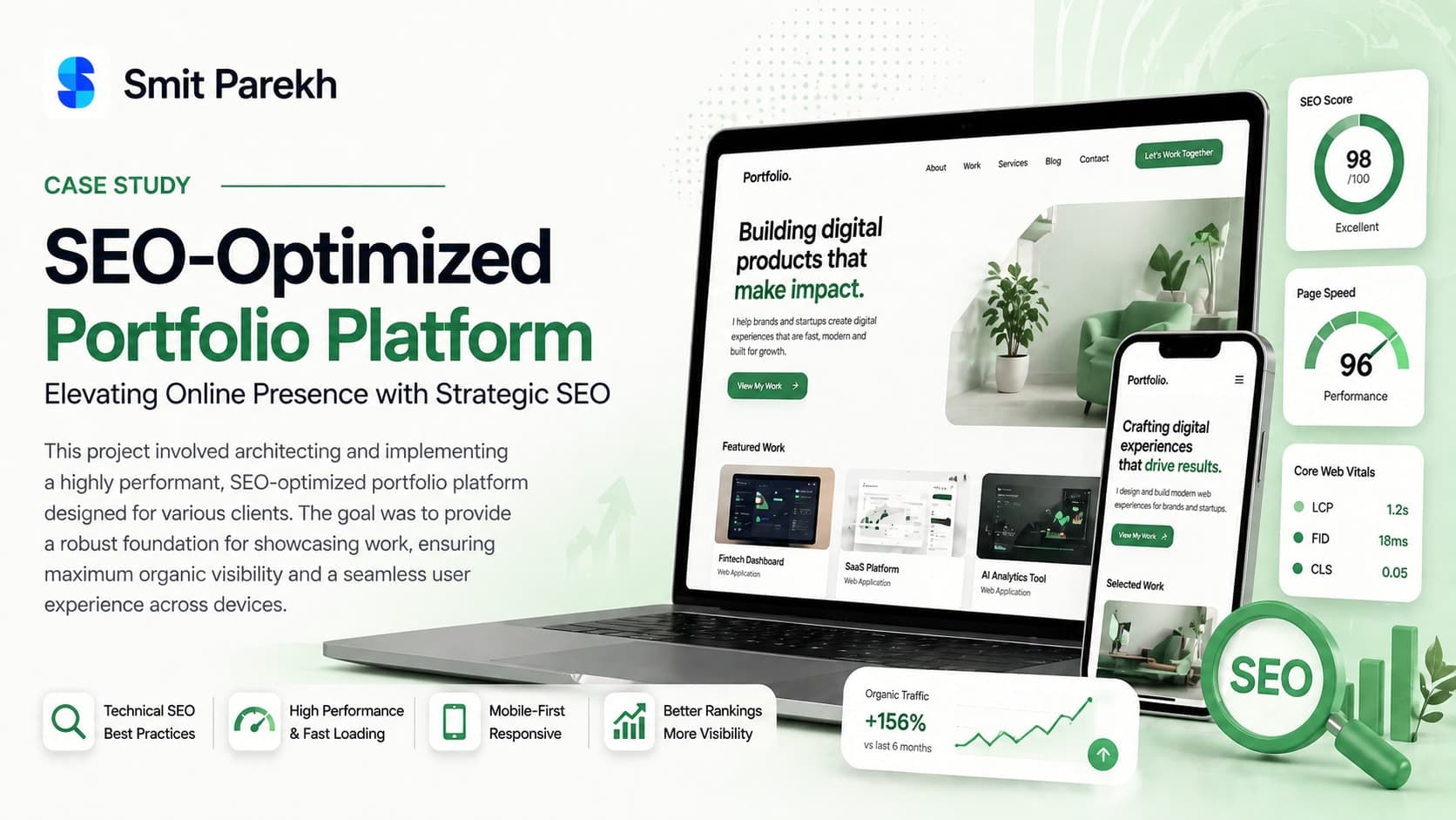 SEO-Optimized Portfolio Platform
