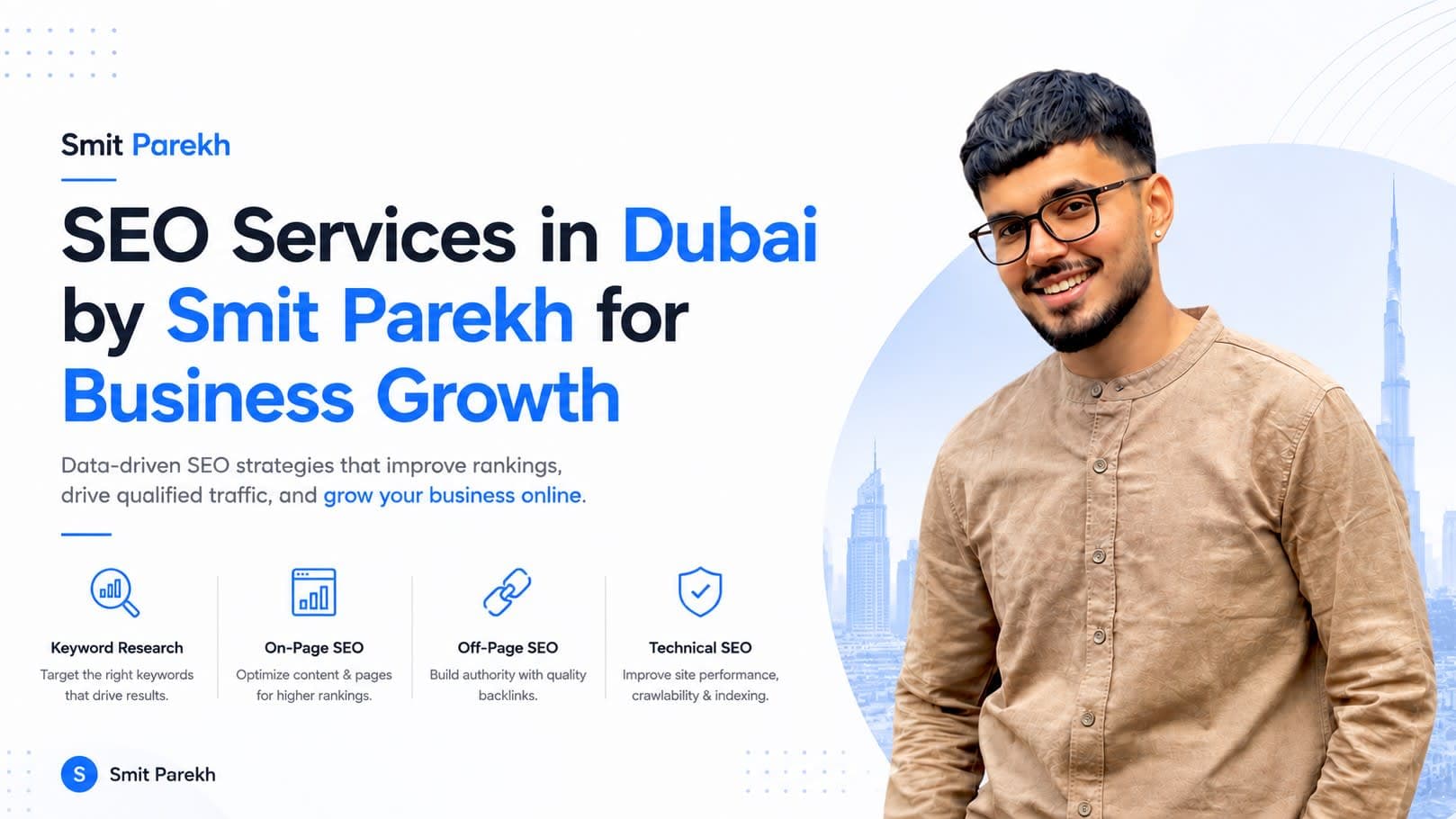 SEO Services in Dubai by Smit Parekh for Business Growth